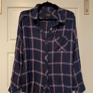 LIKE NEW Rails Navy button up